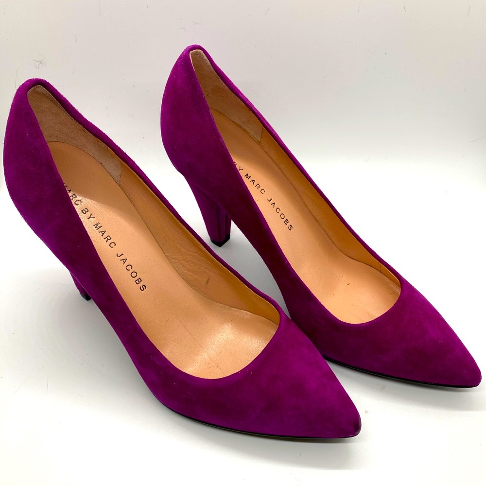 Marc by Marc Jacobs Fuchsia Suede Pumps - EU 36